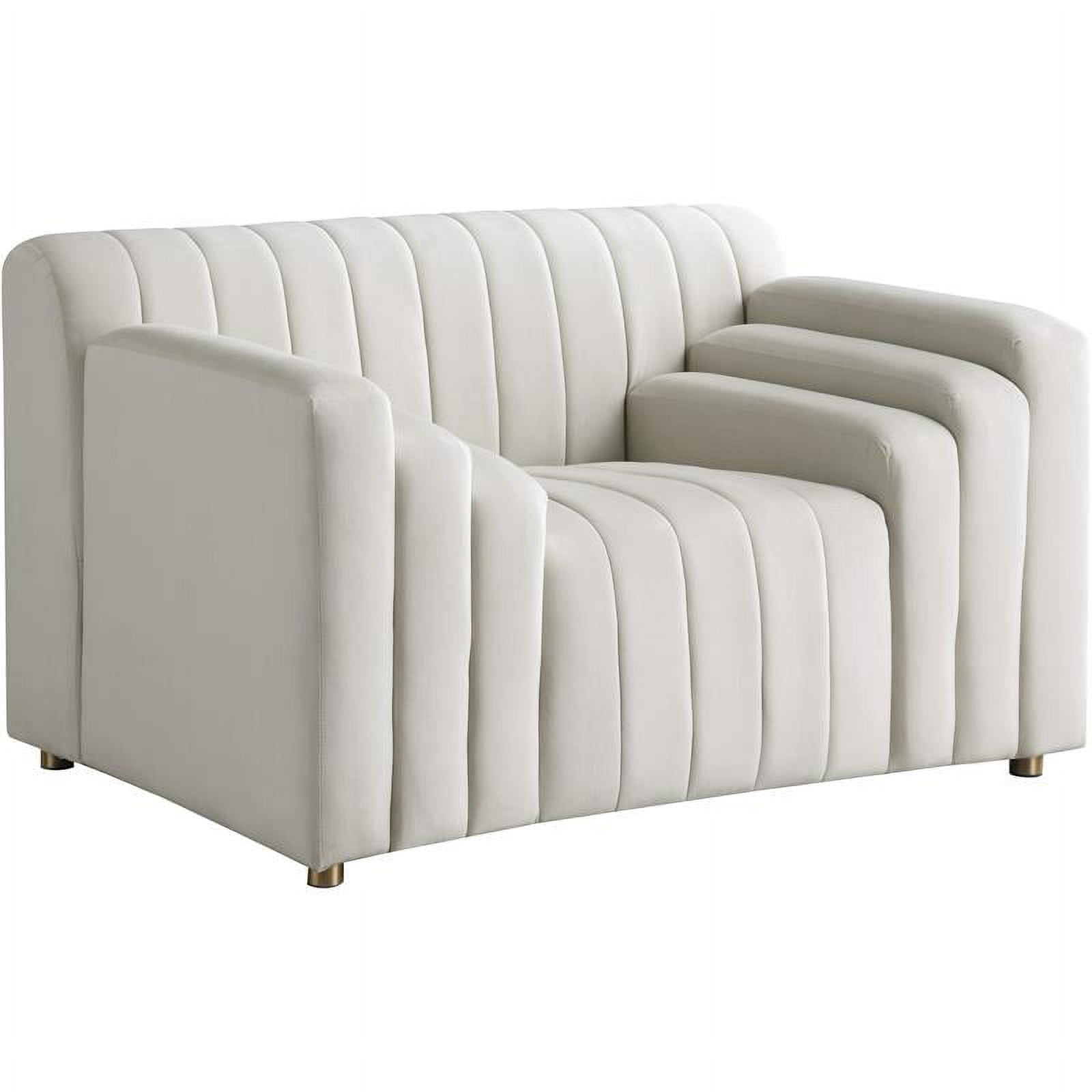 Meridian Furniture Naya Cream Velvet Chair