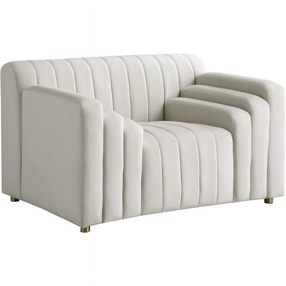 Meridian Furniture Naya Cream Velvet Chair