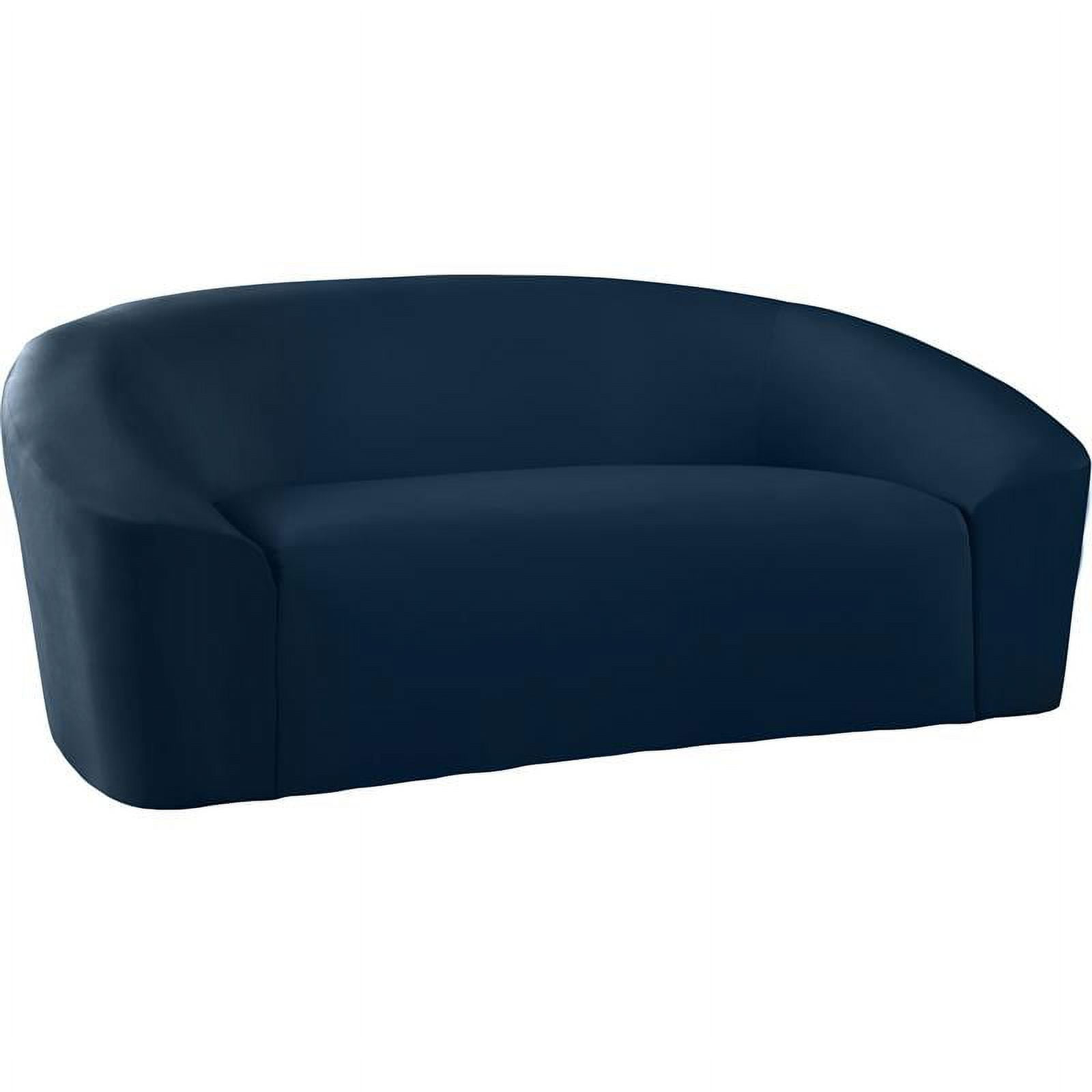 Meridian Furniture Riley Navy Velvet Loveseat