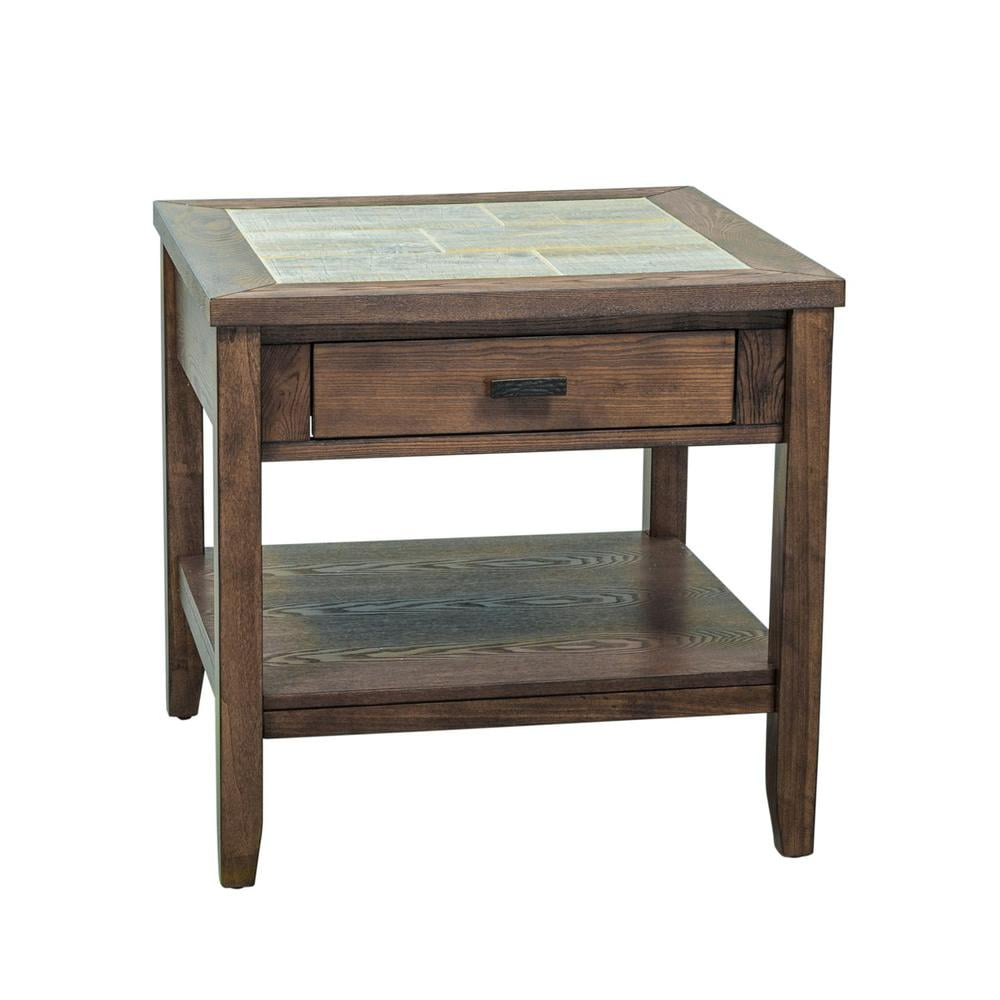 Mesa Valley Medium Brown End Table