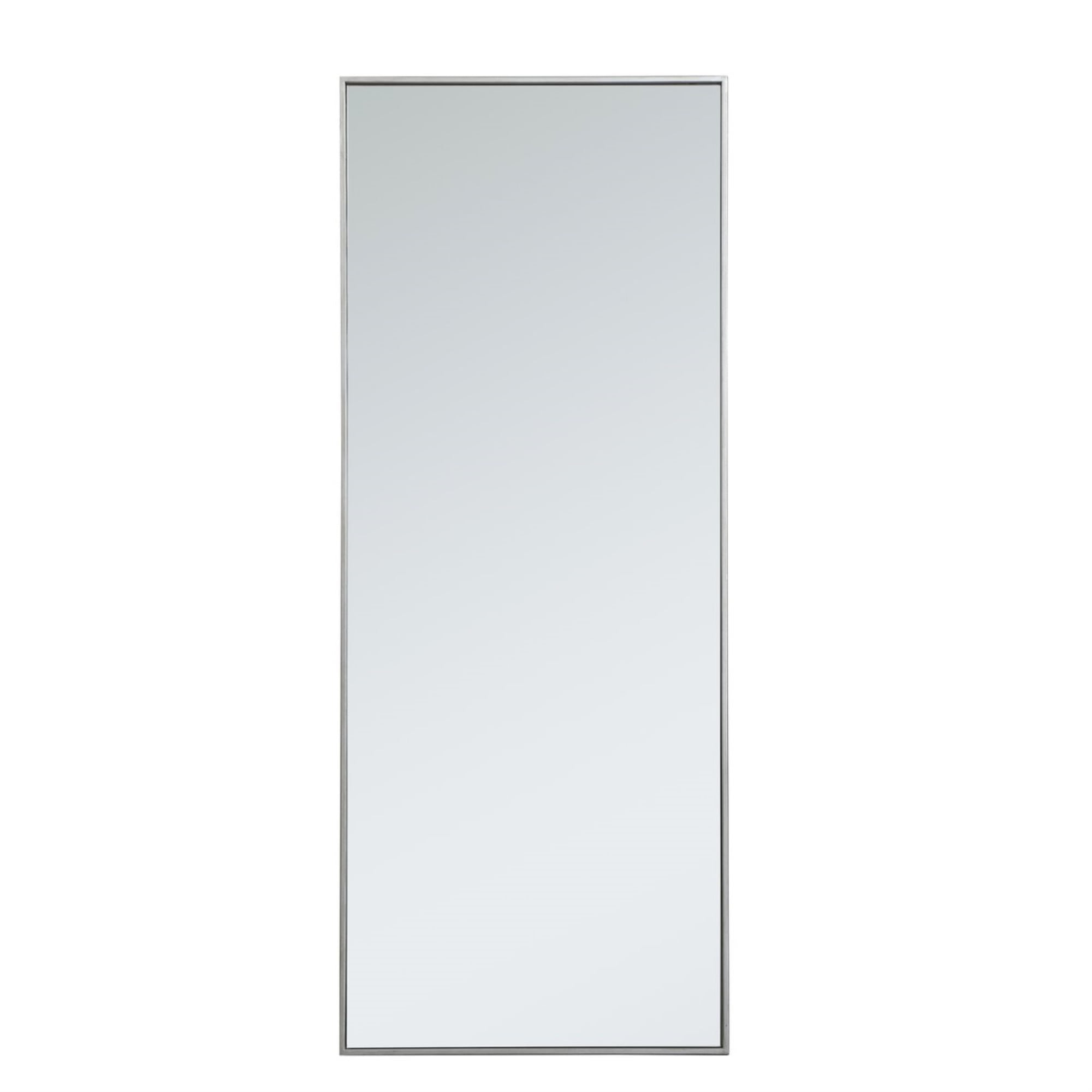 Metal frame rectangle mirror 24 inch in Sliver