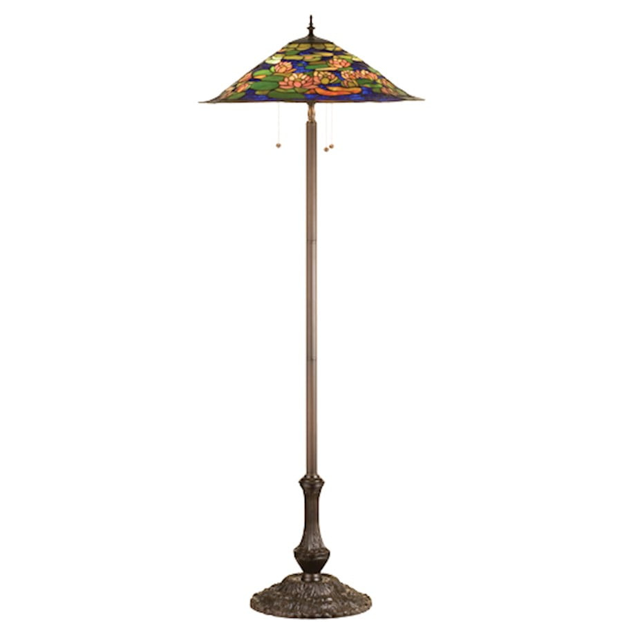 Meyda Tiffany 32301 Stained Glass / Tiffany Floor Lamp From The Pond Lily Collection -
