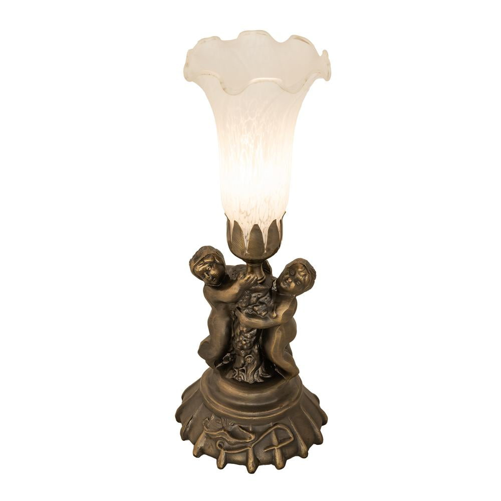 Meyda Tiffany - 11031 - One Light Mini Lamp - Twin Cherub - Antique Copper