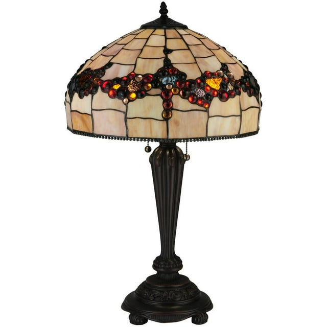 Meyda Lighting Meyda Tiffany & Stained Glass Metal Table Lamp