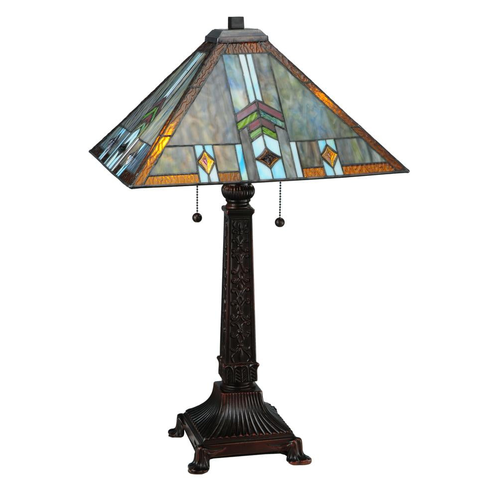 Meyda Tiffany - 138772 - Two Light Table Lamp - Prairie Wheat - Mahogany Bronze