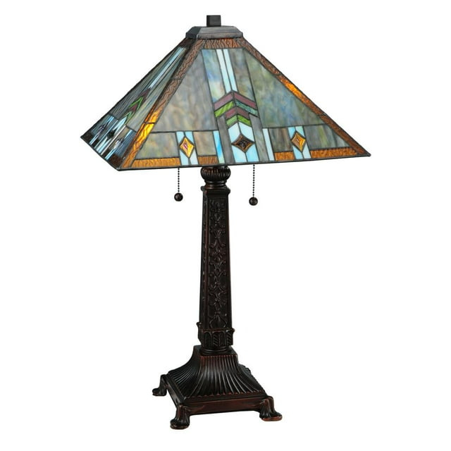 Meyda Tiffany - 138772 - Two Light Table Lamp - Prairie Wheat - Mahogany Bronze