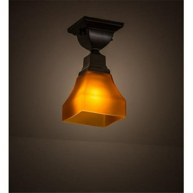 Meyda Lighting Glass Semi Flush Mount
