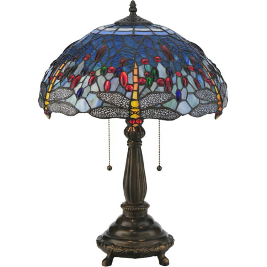 Meyda Lighting Meyda Tiffany & Stained Glass Metal Table Lamp