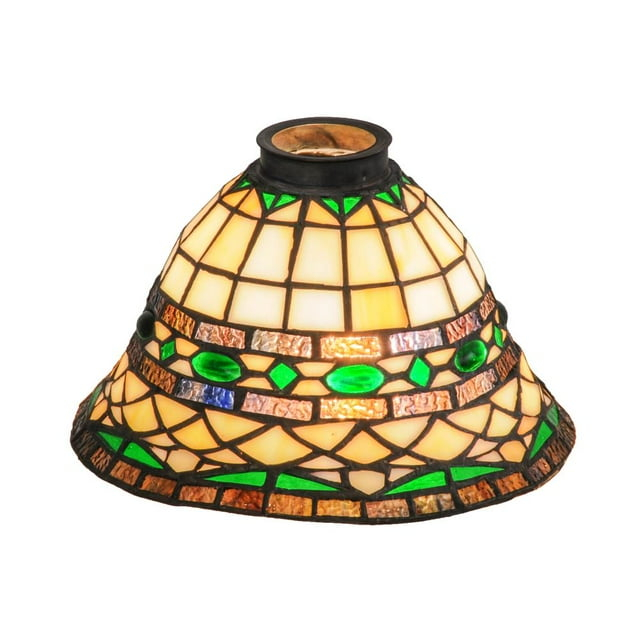 Meyda Lighting 8" Wide Tiffany Roman Shade