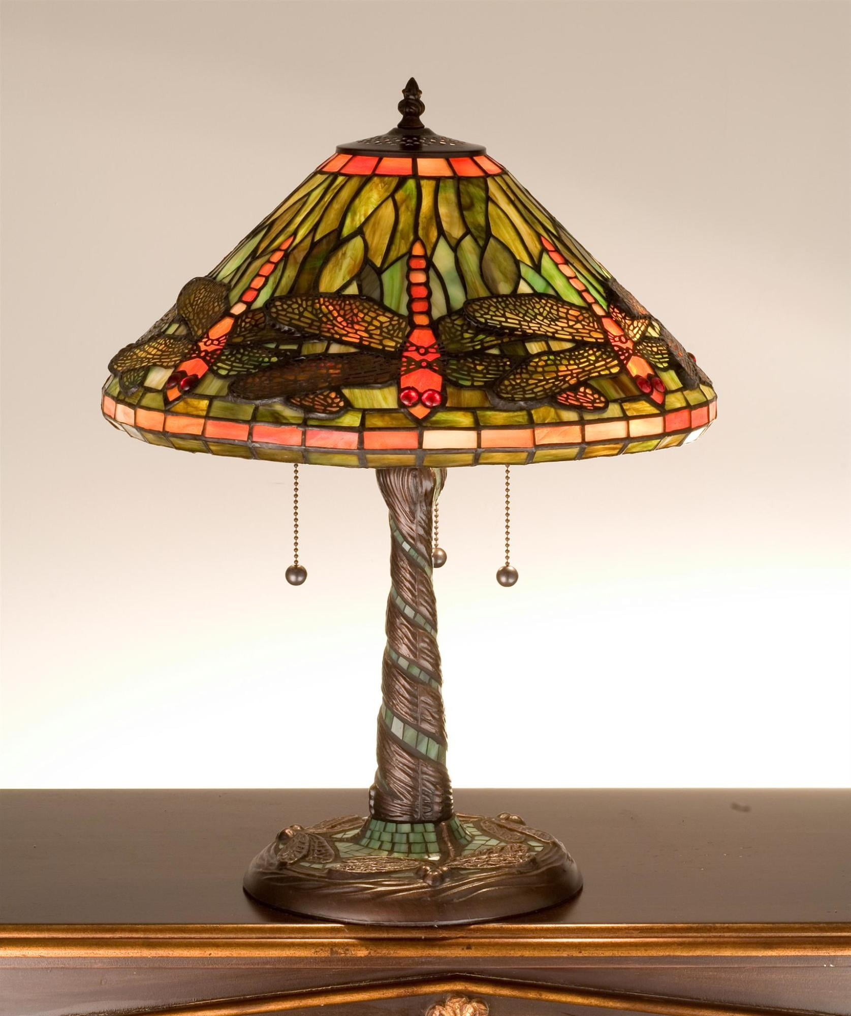 Meyda Lighting Meyda Tiffany & Stained Glass Metal Table Lamp