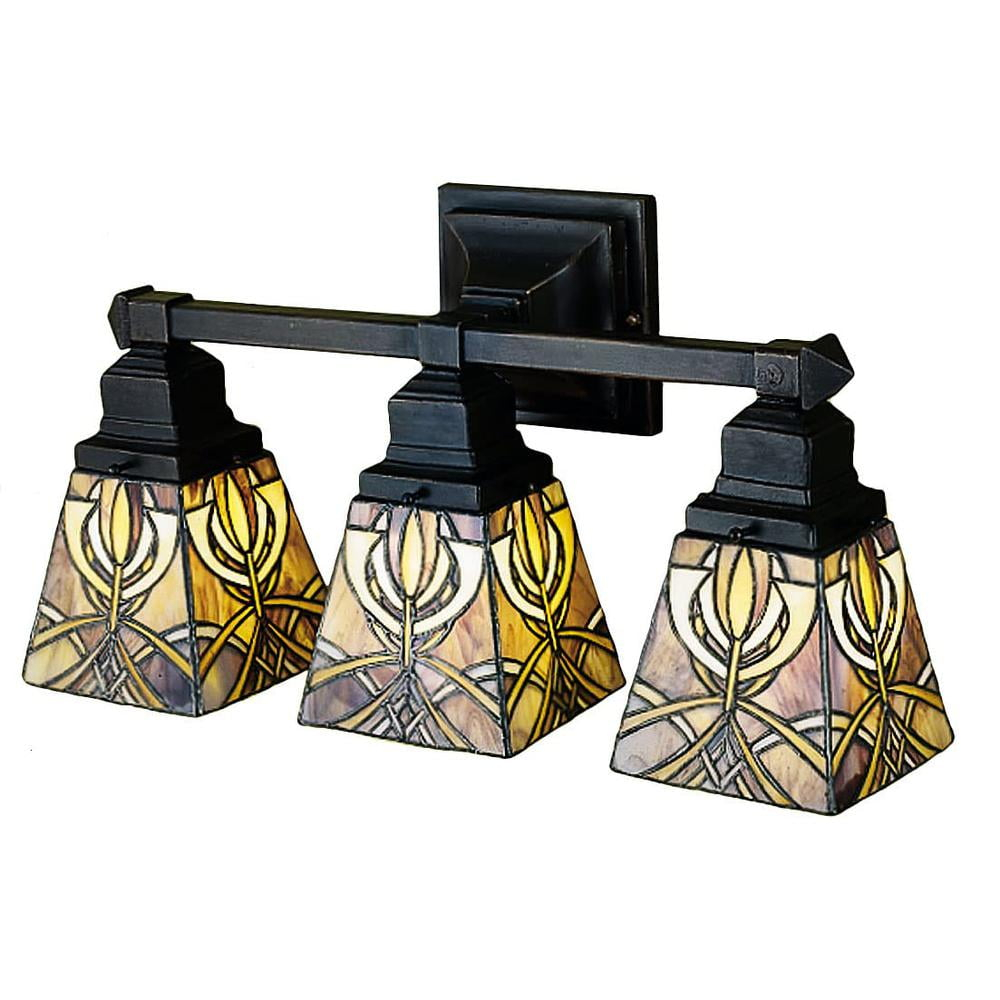 Meyda Tiffany 31234 Glasgow Bungalow 3 Light 20" Wide Bathroom Vanity Light - Tiffany