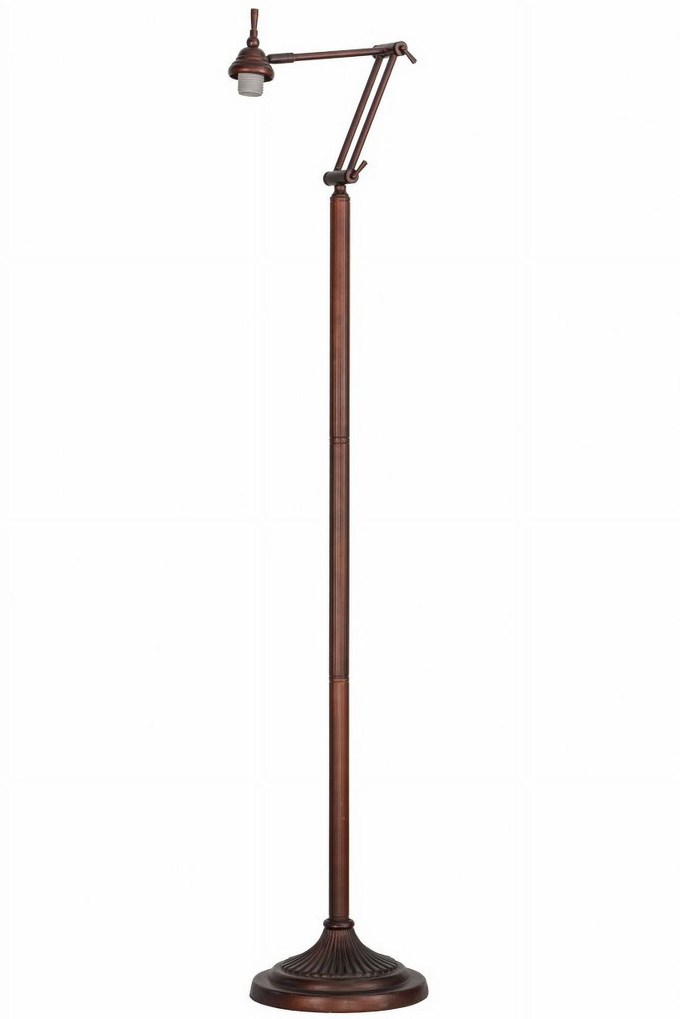 Meyda Tiffany 65945 Swing Arm Floor Lamp Base, 10.45" x 10.45" x 64.6"