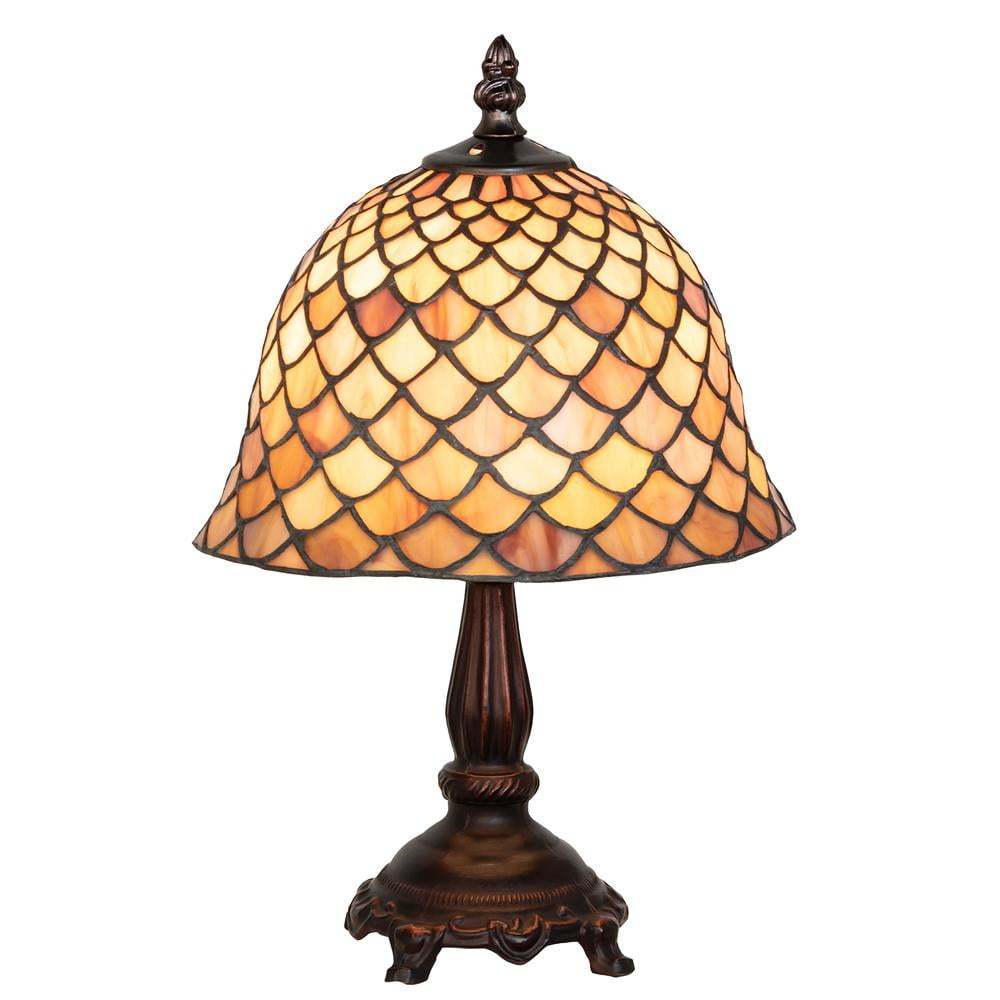 Meyda Lighting Tiffany 13.5" Metallic Novelty Table Lamp