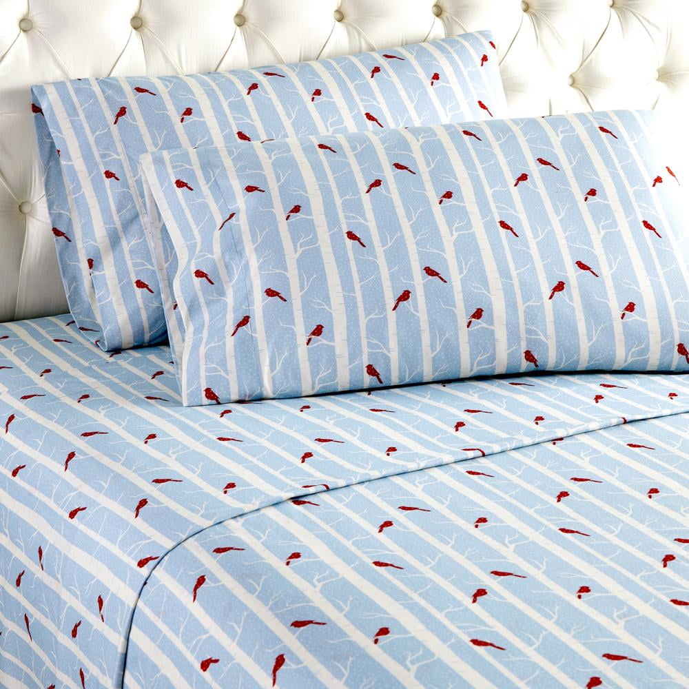 Micro Flannel® Printed Deep-Pocket Sheet Set