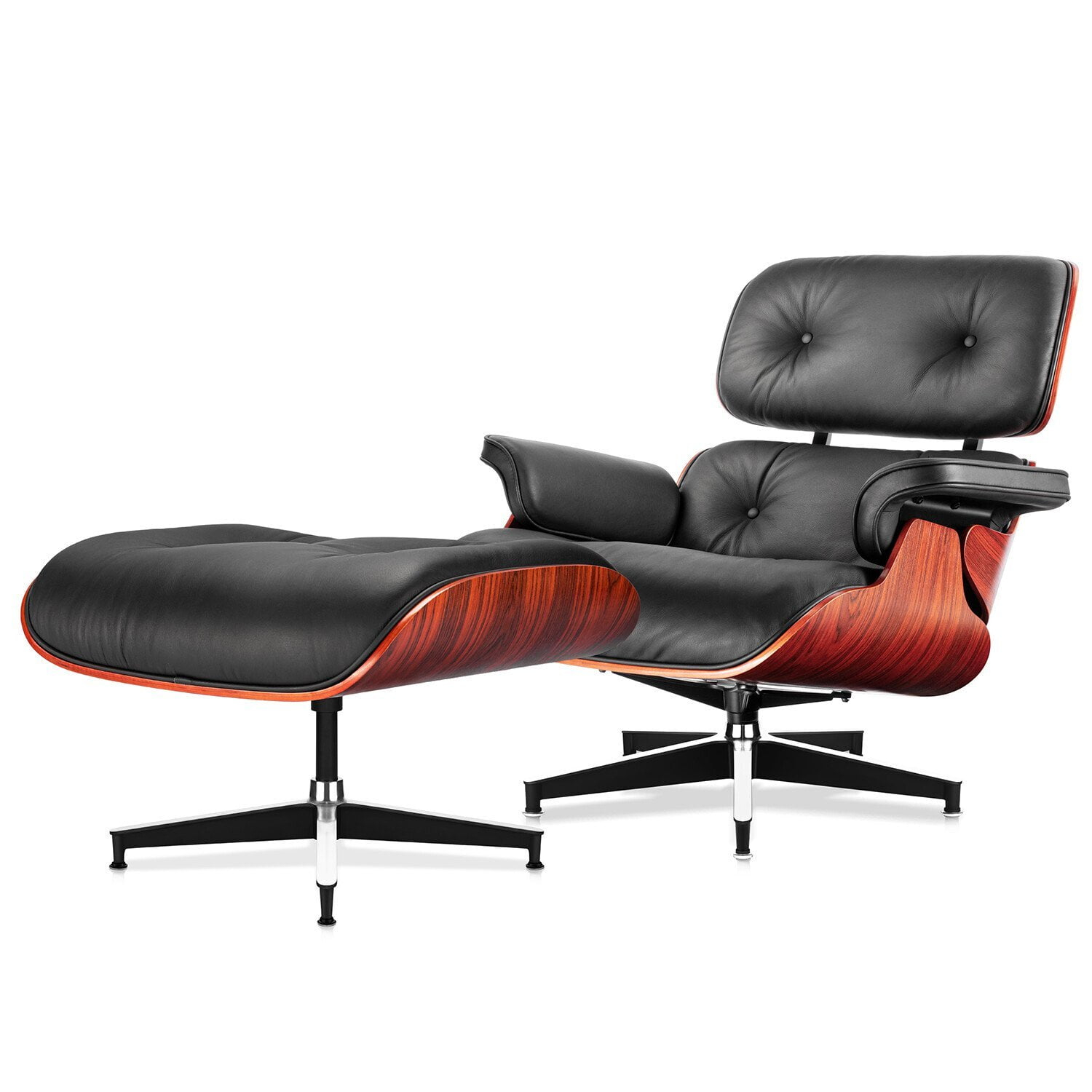 Mid Century  Chaise Lounge Chair,Modern Leather Comfy Sofa for Living Room,  Office, Study