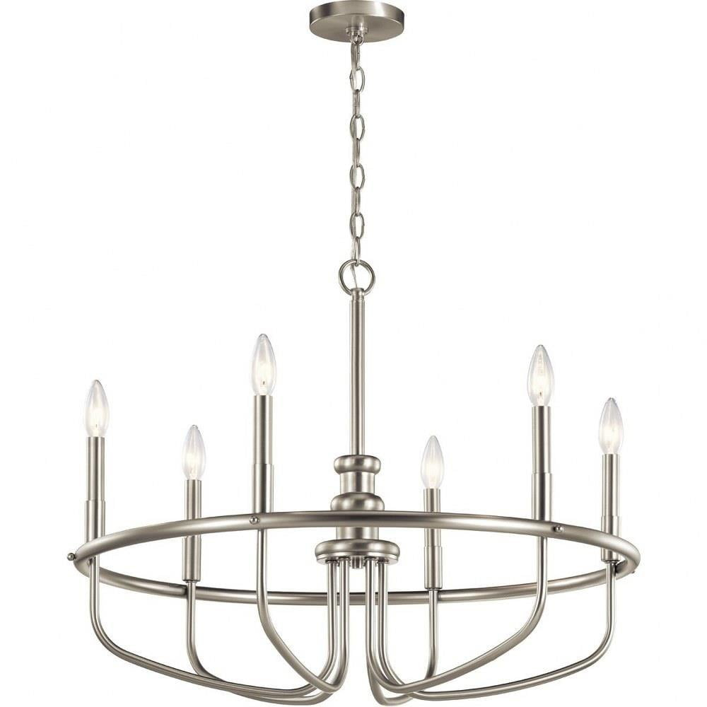 Kichler Lighting Capitol Hill 6 - Light Chandelier in  Brushed Nickel