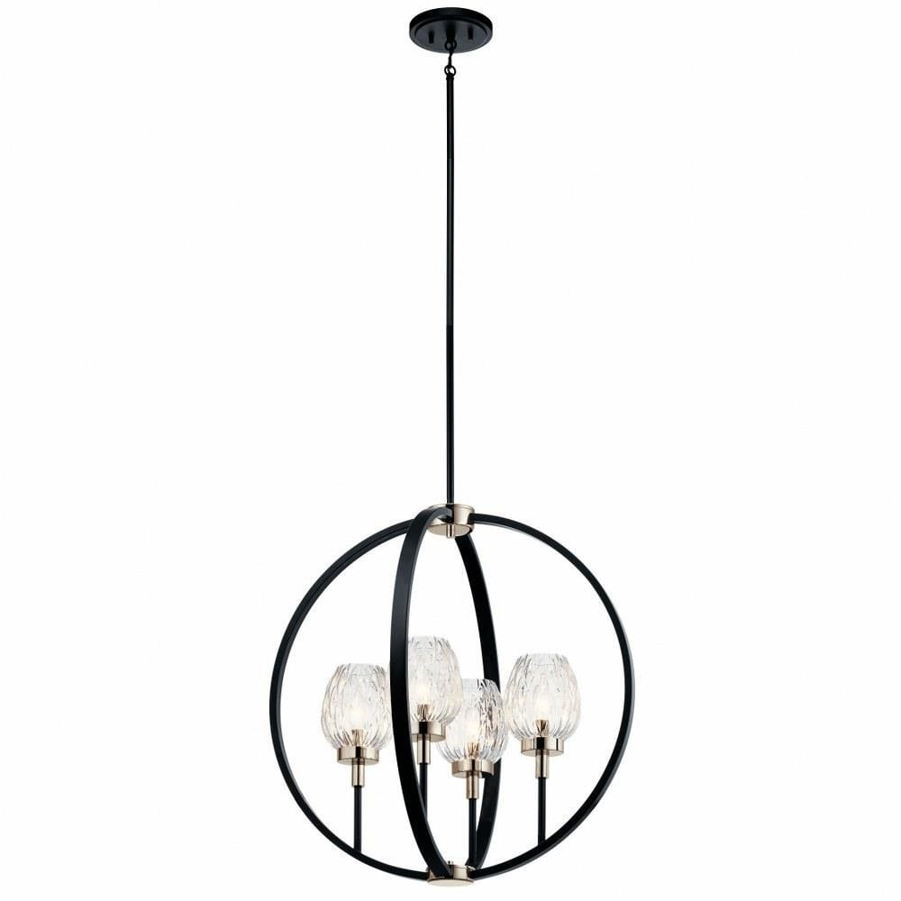 Kichler Lighting Moyra 4 - Light Chandelier in  Black