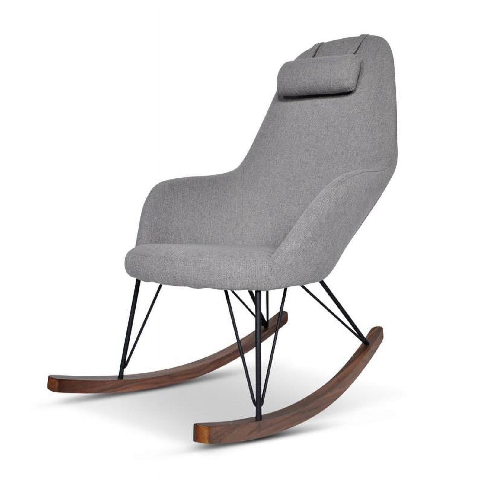 Mid-Century Modern Jayce Gray Rocking Chair