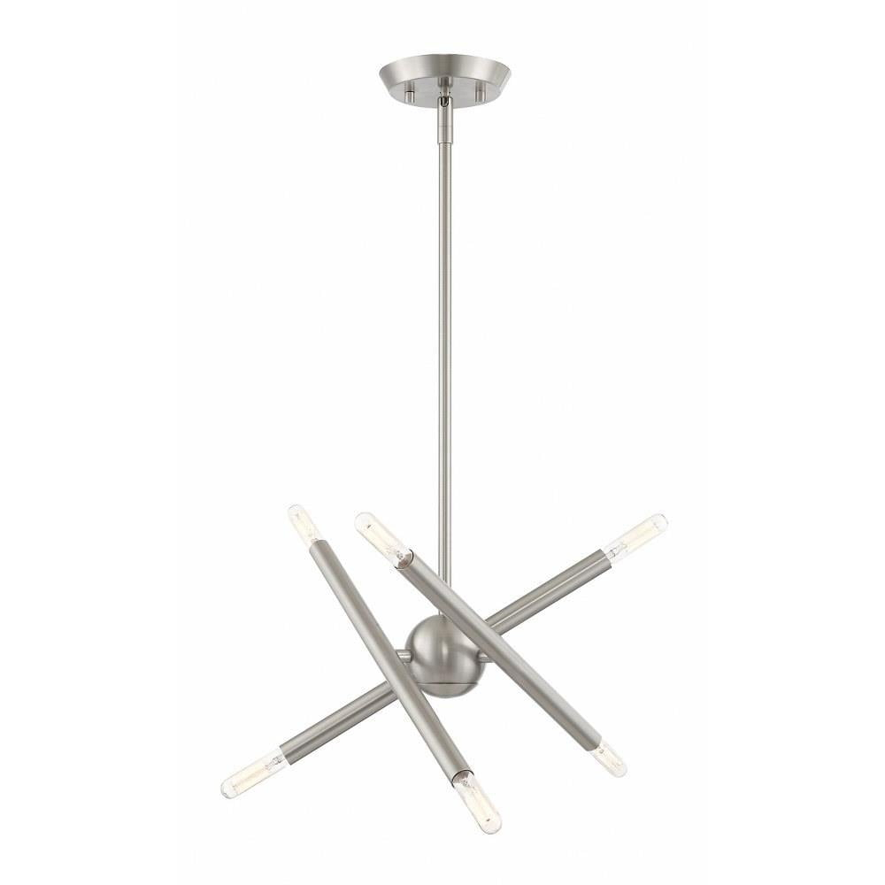 Livex Lighting Soho 6 - Light Chandelier in  Brushed Nickel