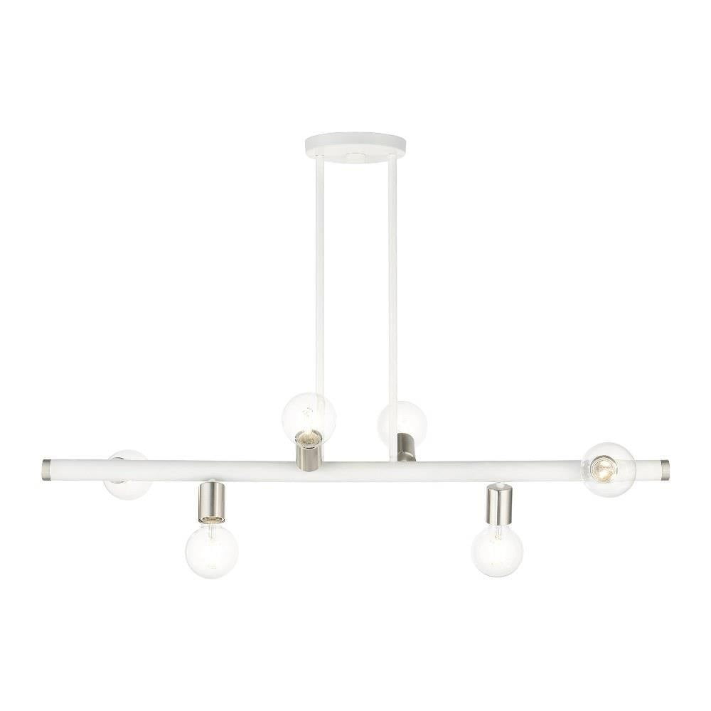 Livex Lighting - Bannister - 6 Light Linear Chandelier in Mid Century Modern