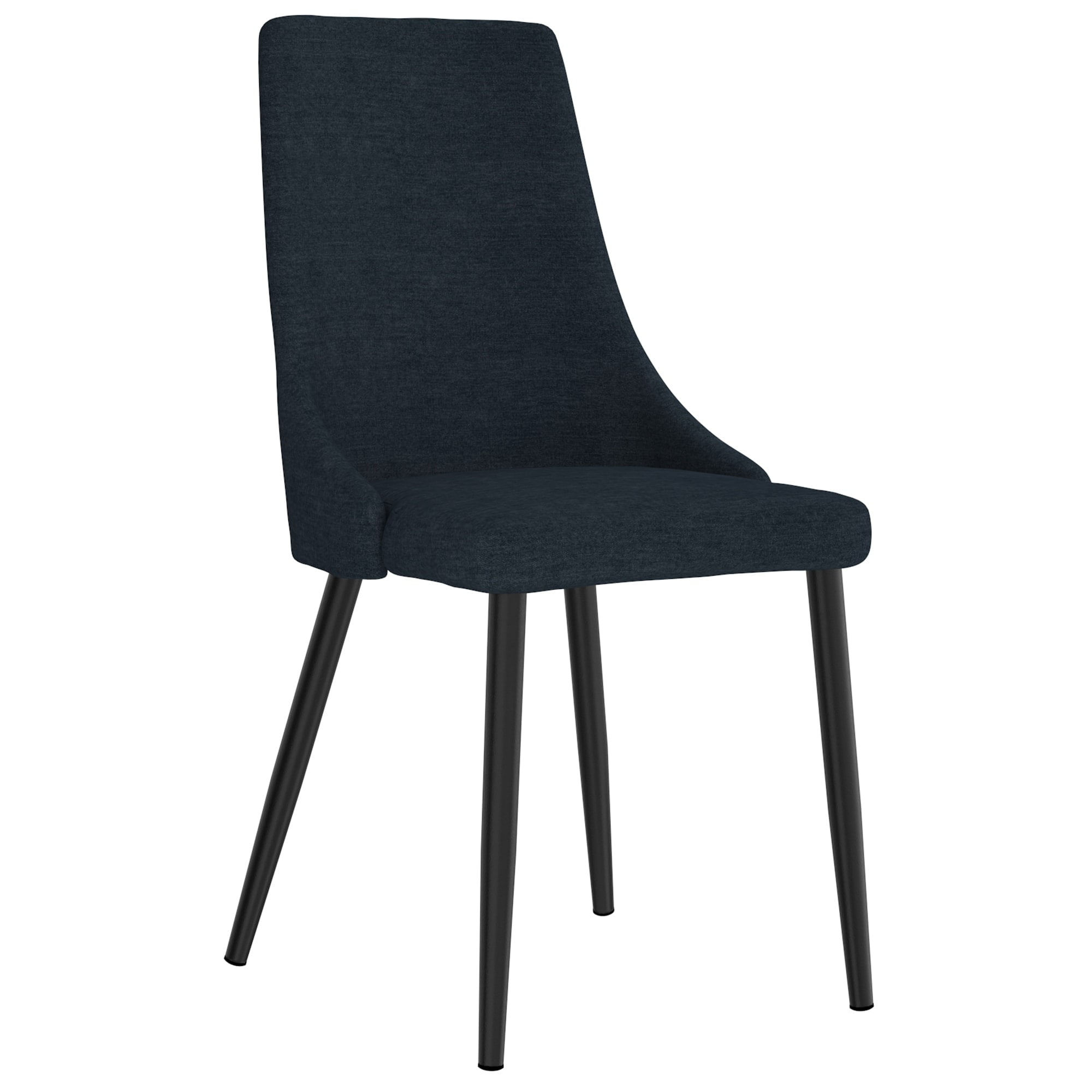 WHI Mid-Century Fabric and Metal Side Chair, Set of 2