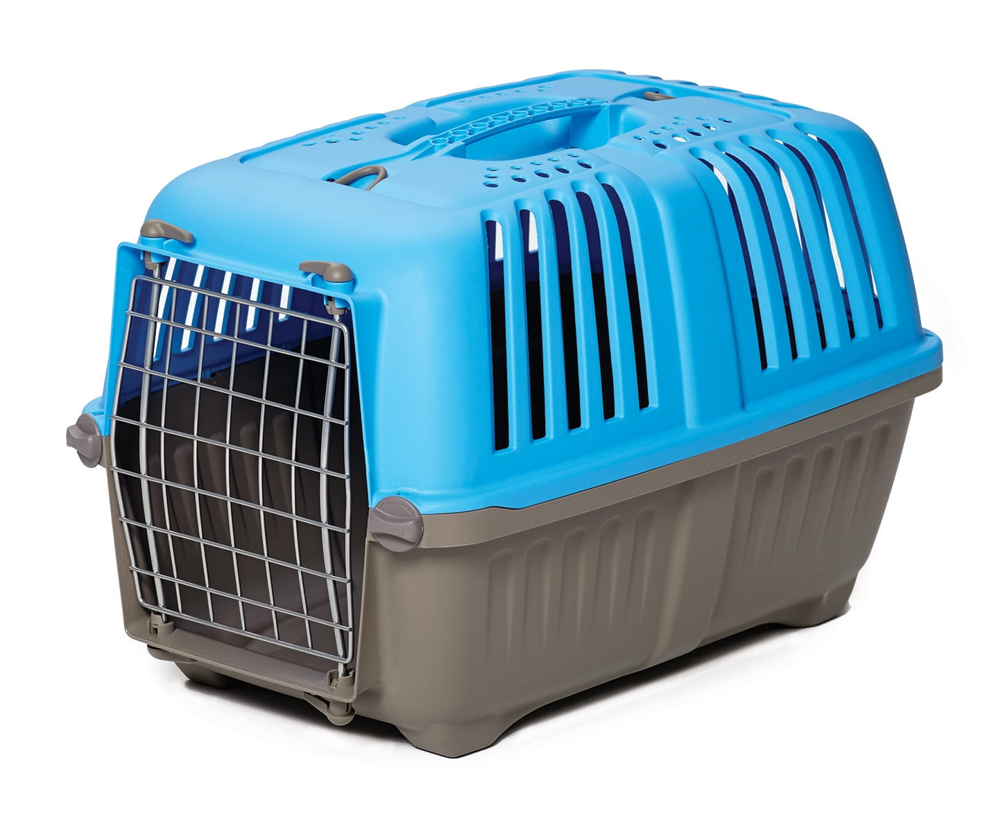 MidWest Homes for Pets 19 inch Spree Travel Pet Carrier for Dog or Cat with Steel Door, Blue