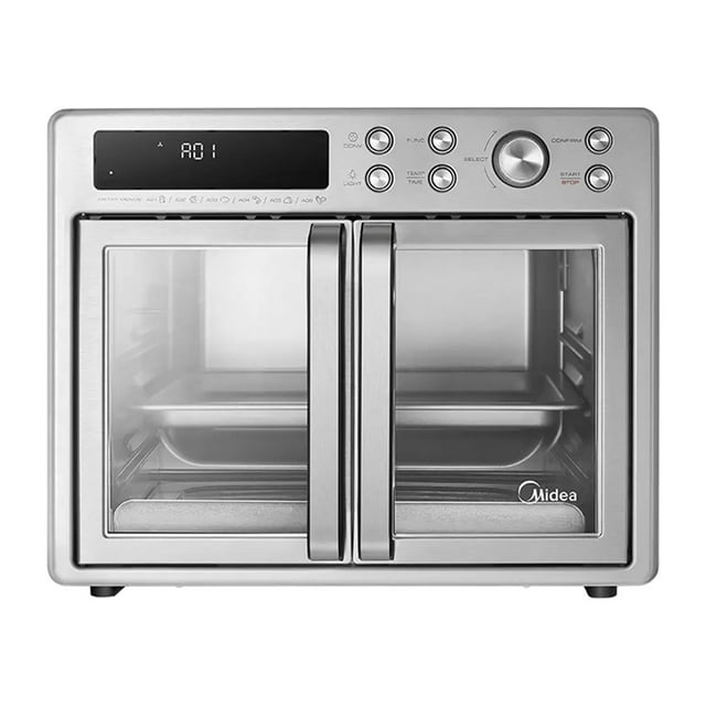 Midea Flexify 26.4 QT French Door Toaster Oven Air Fryer Combo, Stainless Steel