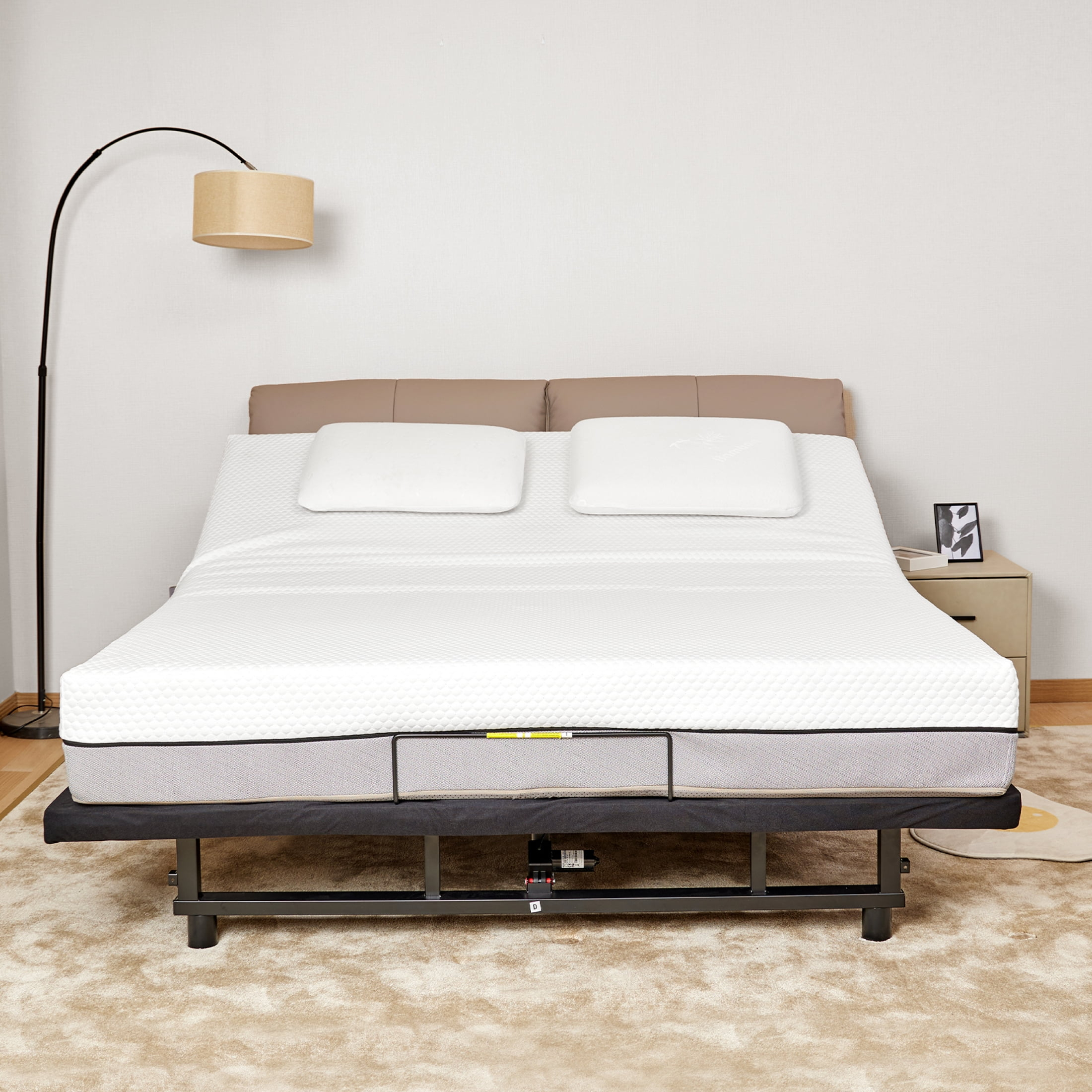 Queen Adjustable Bed Frame Base, Bed With Wireless Remote Control, Electric Bed Frame With Head And Foot Incline, Adjustable Bed Base With Quiet Motor, Zero Gravity, Easy To Assemble, Black
