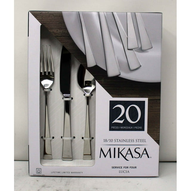 Mikasa Lucia 20-Piece Flatware Set - Crafted with Premium 18/10 Stainless Steel