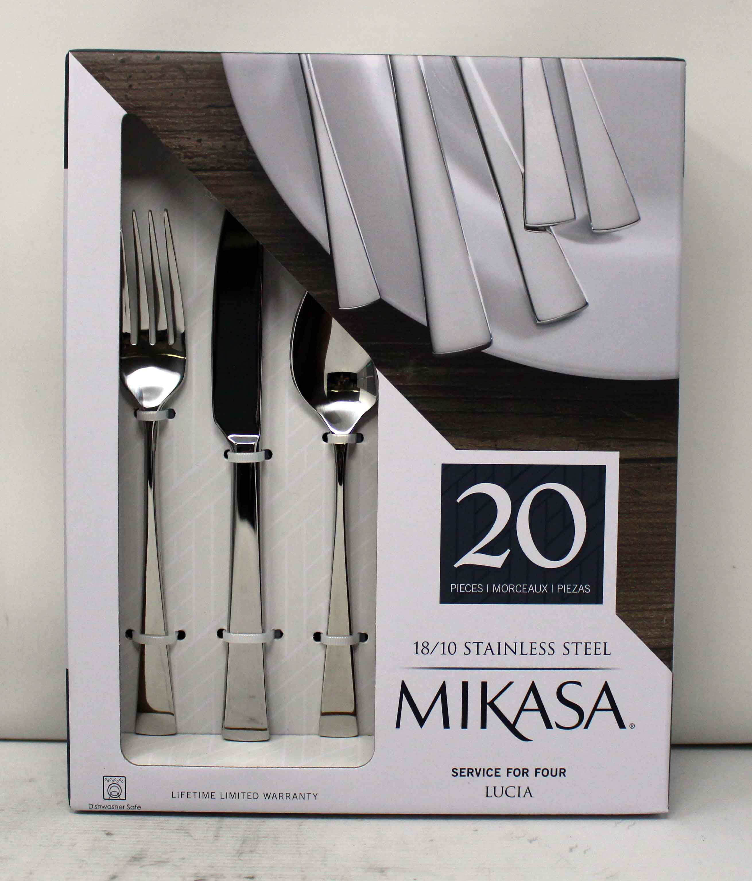 Mikasa Lucia 20-Piece Flatware Set - Crafted with Premium 18/10 Stainless Steel