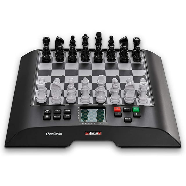 Millennium Chess M816 Chess Genius Electronic Chess Board - Black