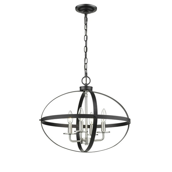 Millennium Lighting 2384 4 Light 20" Wide Taper Candle Pendant - Black