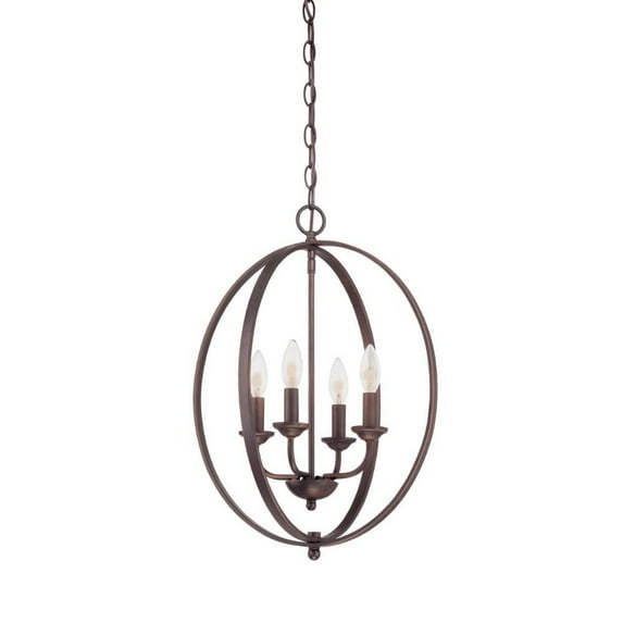 Millennium Lighting - Colgante de 4 Luces de 22.5 Pulgadas de Alto y 16 Pulgadas de Ancho Frotado