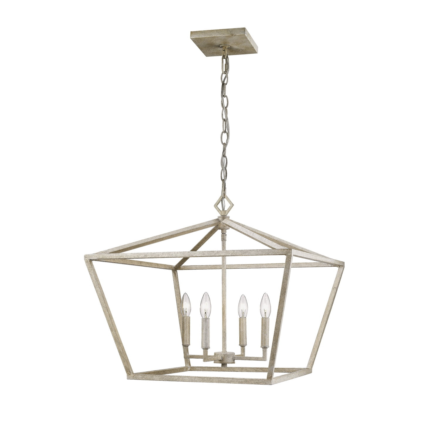 Millennium Lighting 4 Light Pendant Fixture in Vintage White