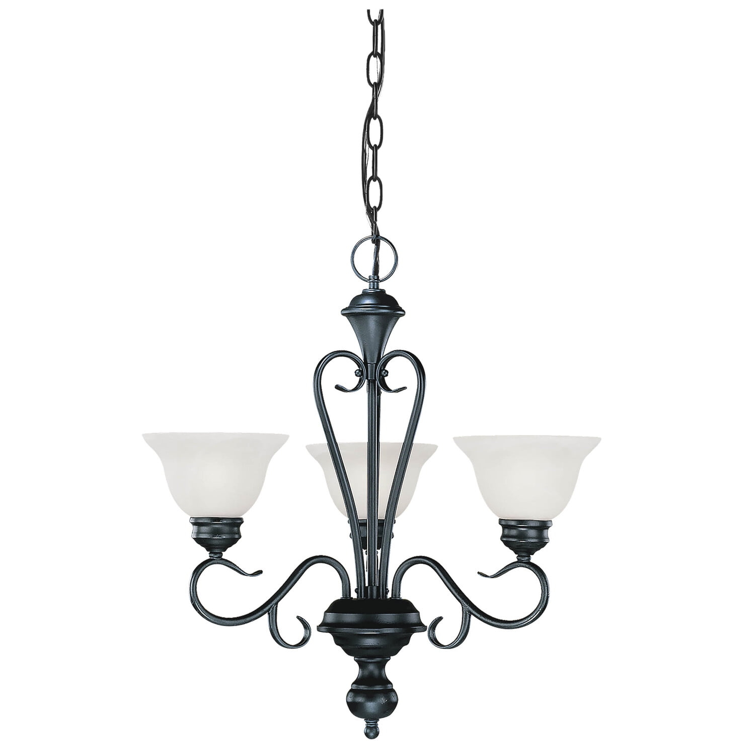 Millennium Lighting 673 Devonshire 3 Light Chandelier - Black