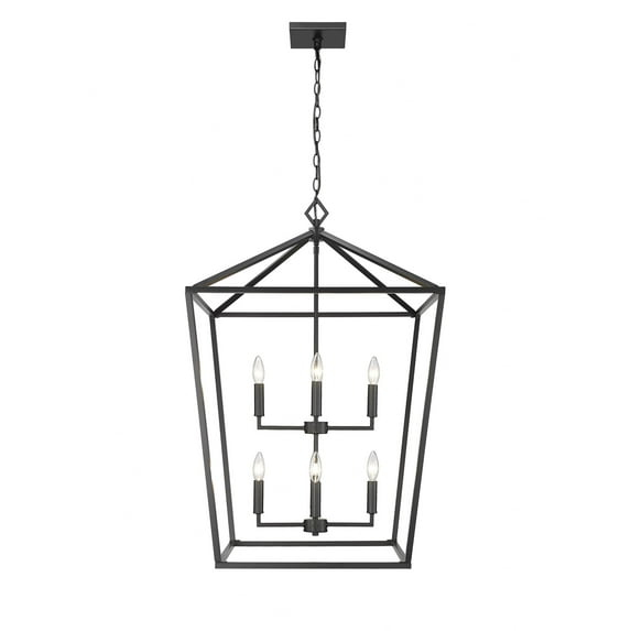 Millennium Lighting  8 Light Pendant Fixture in Multiple Finishes Matte Black