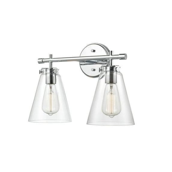8122-CH-Millennium Lighting-2 Light Bath Vanity-11 Inches Tall and 16 Inches Wide-Chrome Finish