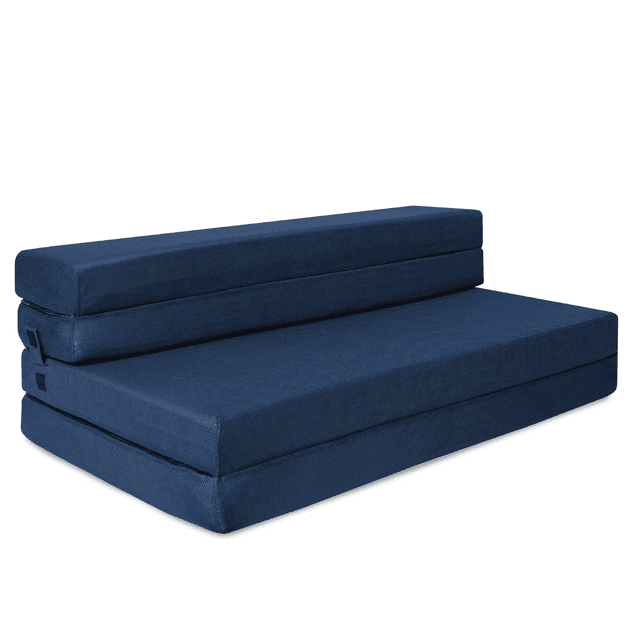 Milliard Tri-Fold Foam Folding Mattress and Sofa Bed for Guests (Full)