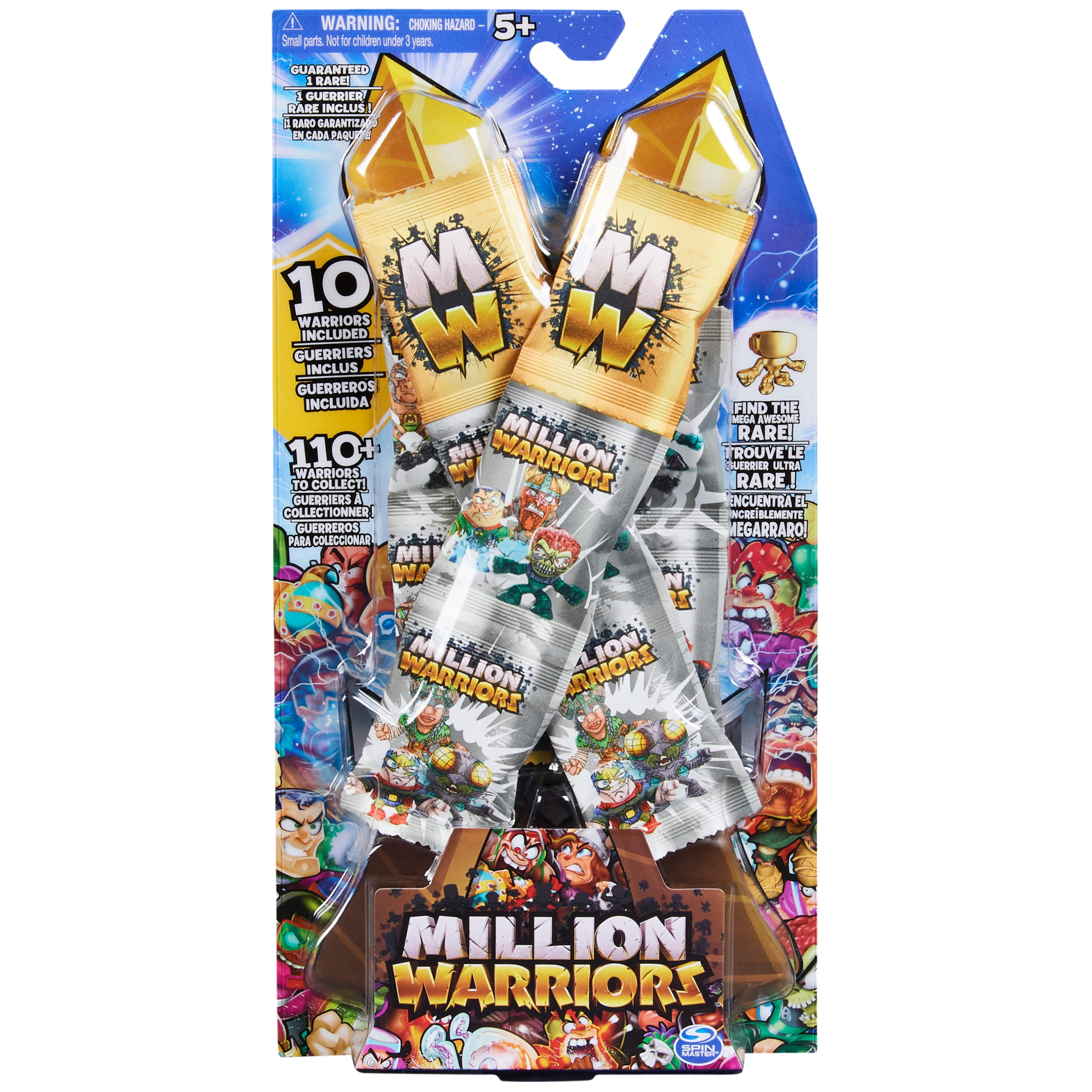 Million Warriors 10-Pack Collectible Figures with Rare