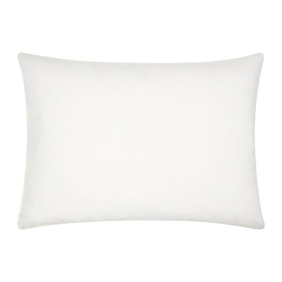 16"x22" Oversize Hyper Duck Down Feather Lumbar Throw Pillow White - Mina Victory: Cotton Cover, Indoor Use, Knife Edge