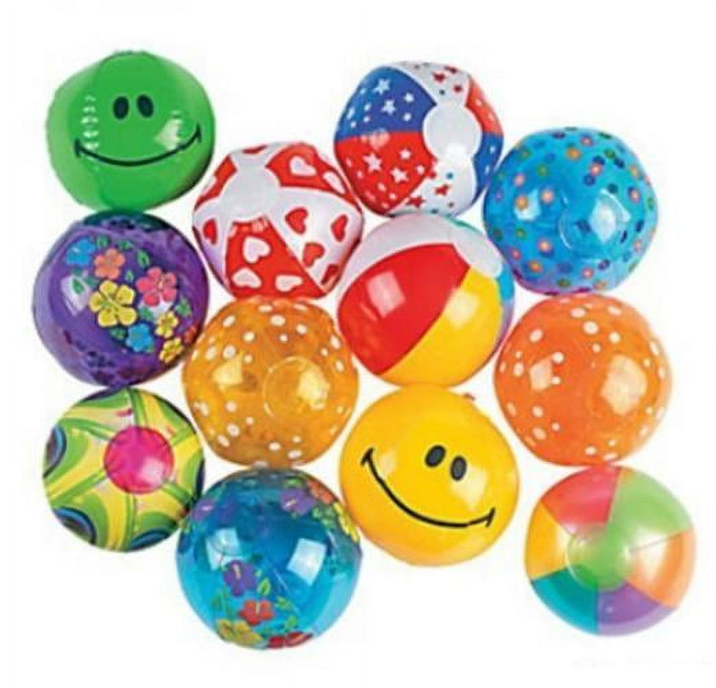 Mini Beach Ball Assortment (25Pc) - Toys - 25 Pieces