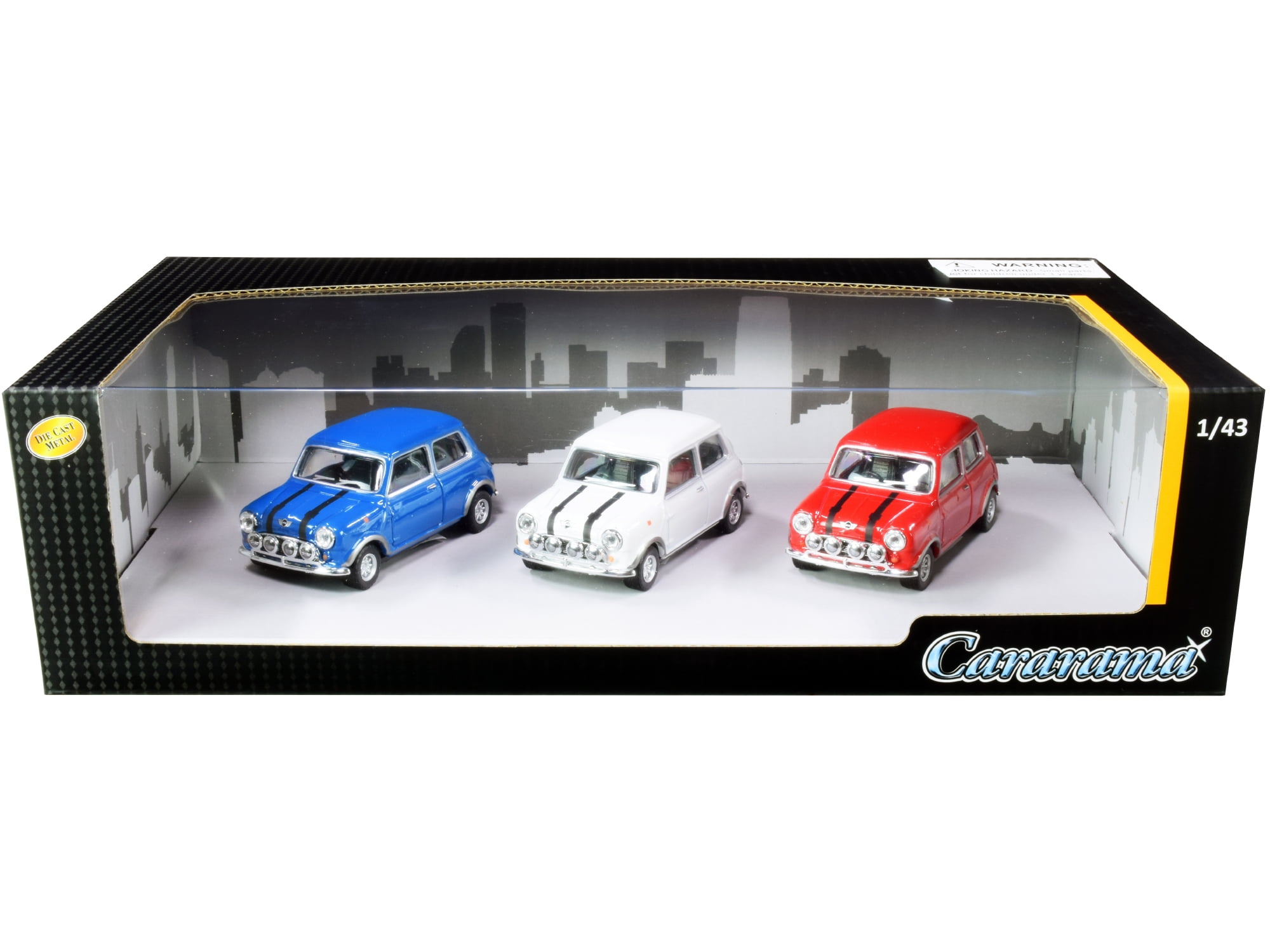Mini Cooper 3 piece Gift Set 1/43 Diecast Model Cars by Cararama