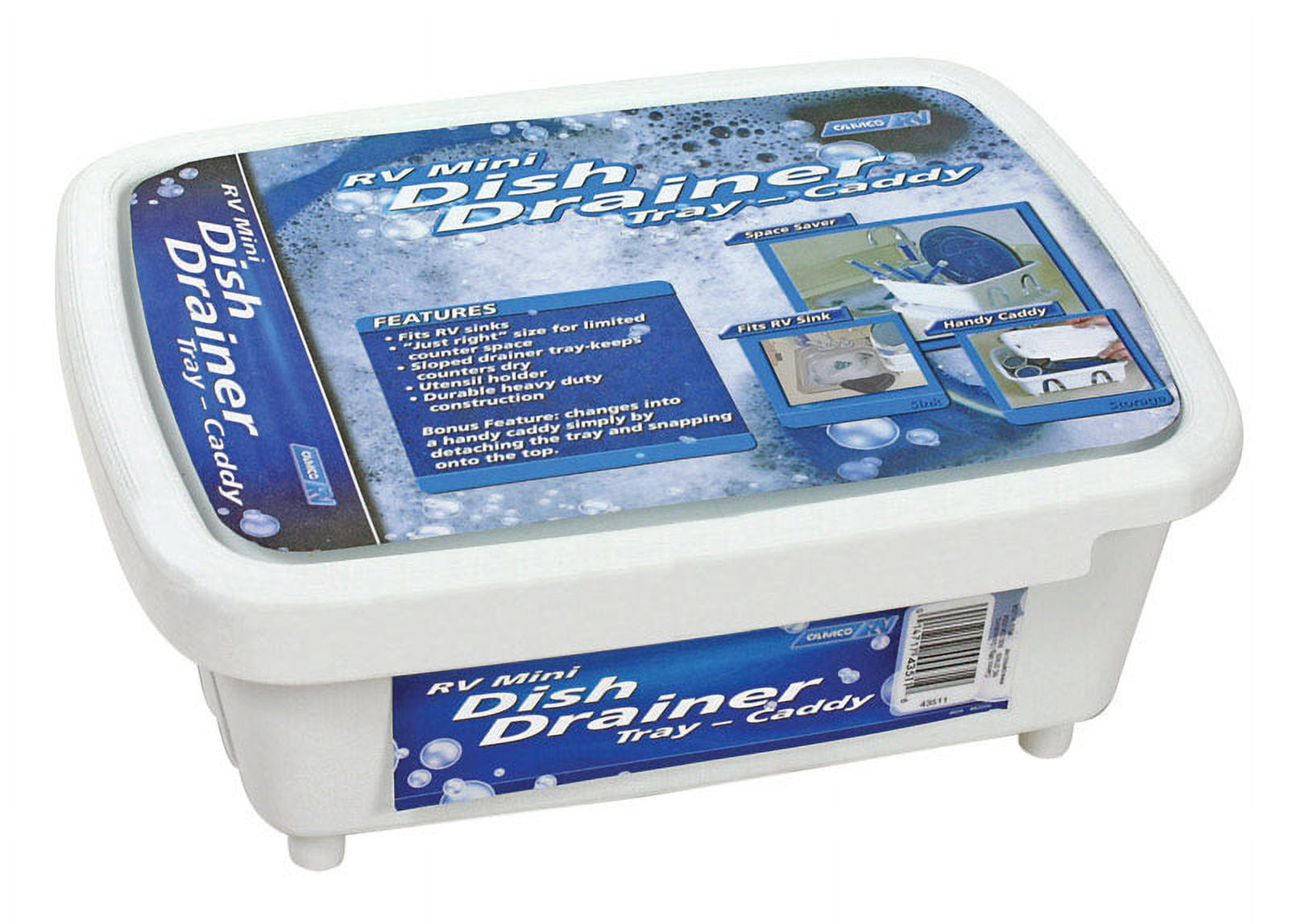 Mini Dish Drainer & Tray, White (Eng/Fr)