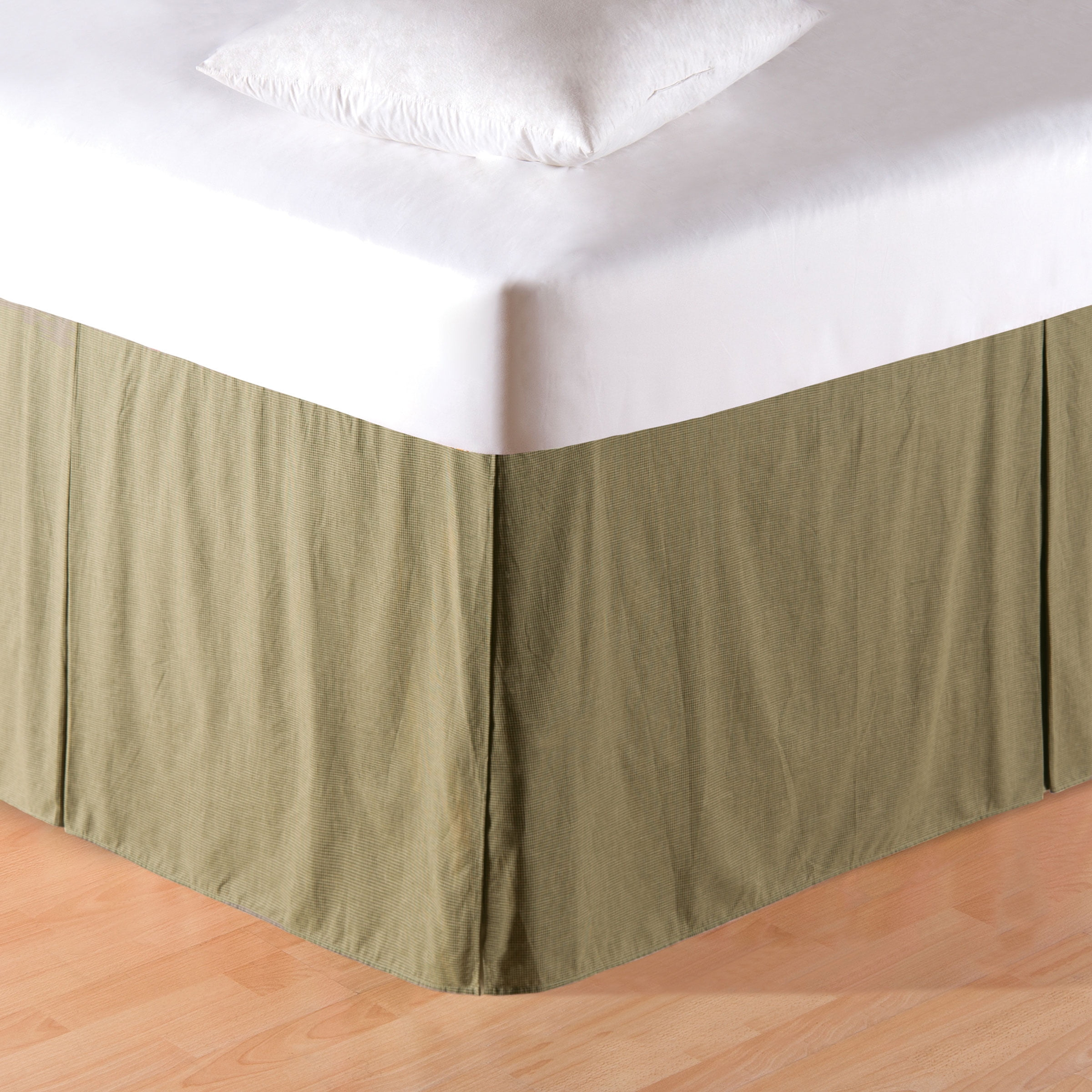 C&F Home Amison Mini Green Plaid Bed Skirt