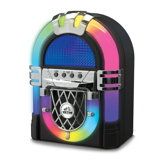Sakar Victor Mini Bluetooth Jukebox with Multicolor LED Lighting