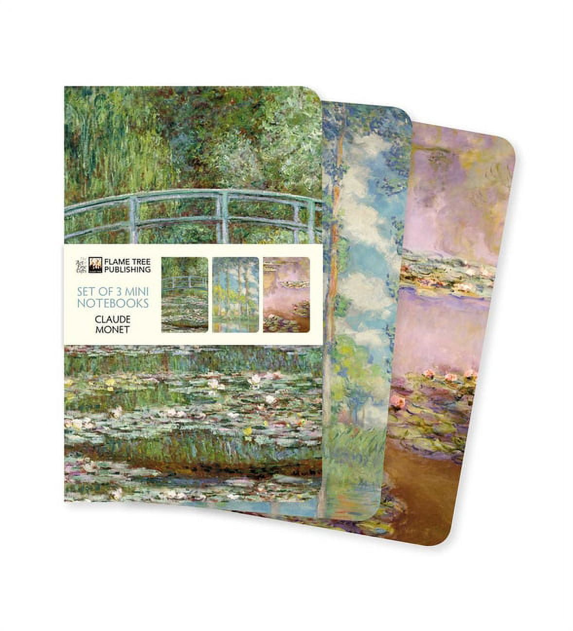 Mini Notebook Collections Claude Monet Set of 3 Mini Notebooks, (Hardcover)