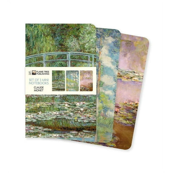 Mini Notebook Collections Claude Monet Set of 3 Mini Notebooks, (Hardcover)