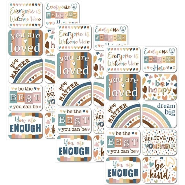 Ashley Productions Non-Magnetic Mini Whiteboard Erasers, Everyone is Welcome, Pack of 10 (Pack of 2)