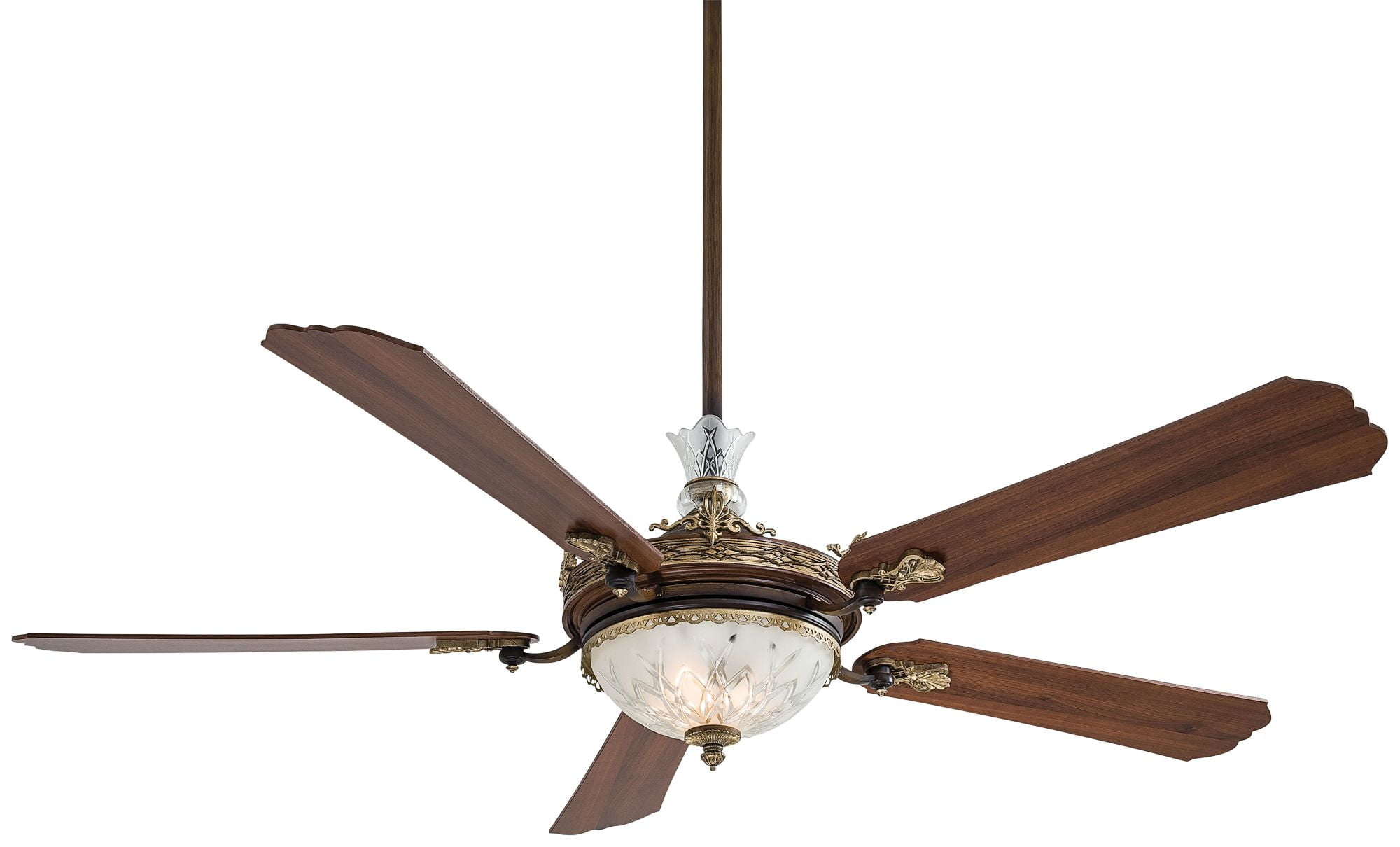 Minka Aire 68" Cristafano 5 - Blade LED Standard Ceiling Fan with Wall Control and Light Kit Included
