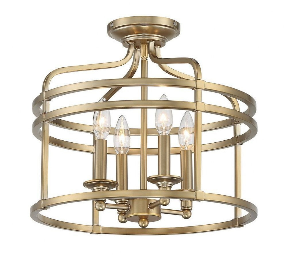 Minka Lavery - Covent Park - 4 Light Semi-Flush Mount - 14.5 inches tall by 16